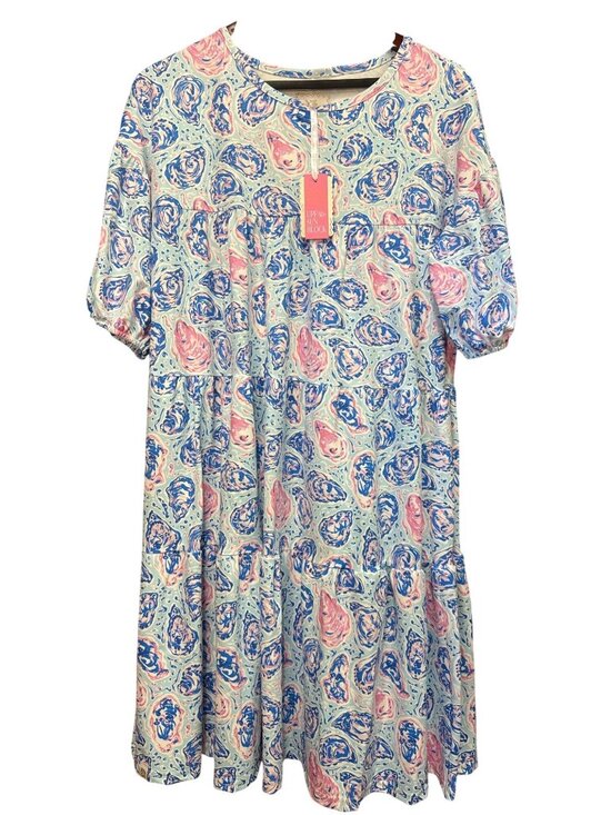 Simply Southern Dresses & Skirts - Simply Southern Tiered UPF Dress Oyster Print Large NWT